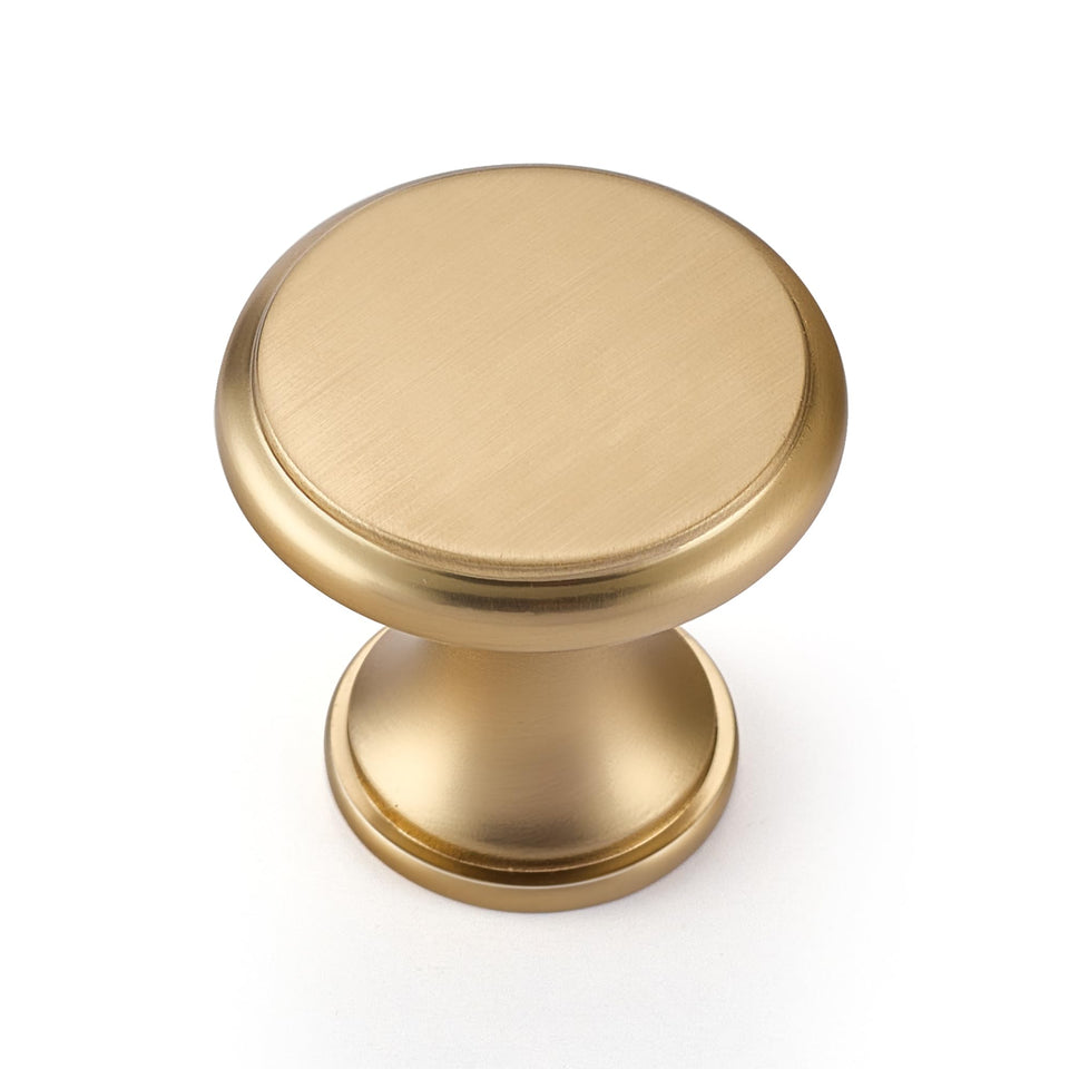 Ravinte champagne bronze knob closeup highlights glazed finish for elegant cabinets