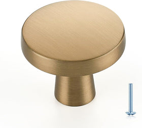 Ravinte champagne bronze knob, single-hole design, 1-1/4 inch, elevates cabinet style.