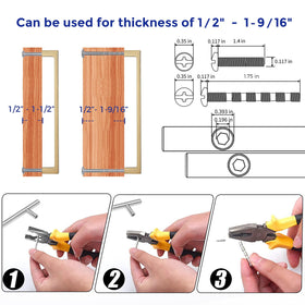 Ravinte 10-pack provides cohesive hardware across drawers and cabinets.