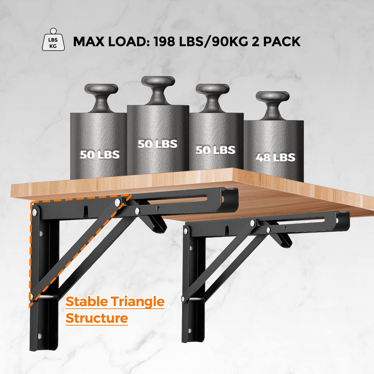 Ravinte collapsible brackets wall-mounting in action for compact spaces.
