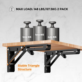 Ravinte open folding brackets demonstrate easy access when extended.