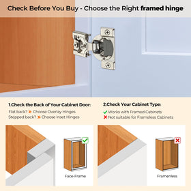 Ravinte 35 mm cup diameter hinge fits standard overlays