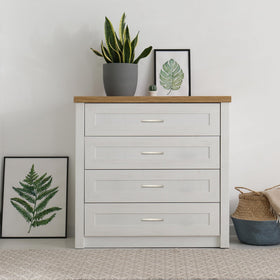 Ravinte Decor brushed-nickel dresser drawer pull provides a secure grip.