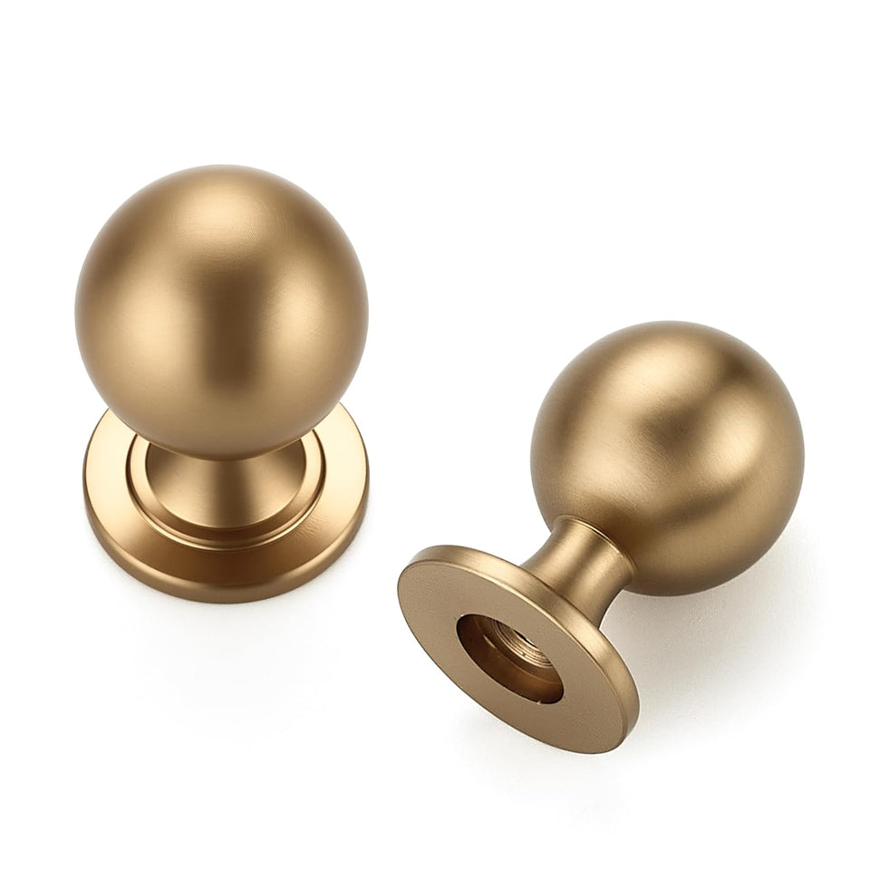 Ravinte Decor champagne bronze knob close-up shows durable zinc alloy finish