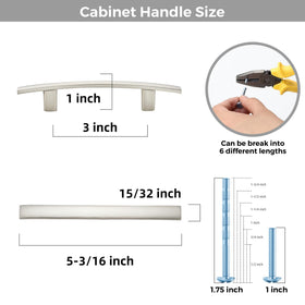 Ravinte Decor curved arch hardware improves cabinet access at 3-inch hole centers.