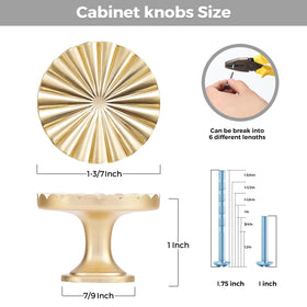 Ravinte Decor gold dresser knob drawer pull showcasing versatile fit for bedroom furniture
