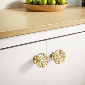 Ravinte Decor gold kitchen cabinet knob wide shot ideal for modern or vintage kitchens