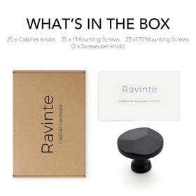 Ravinte dresser drawer knob in metal for a refined look.