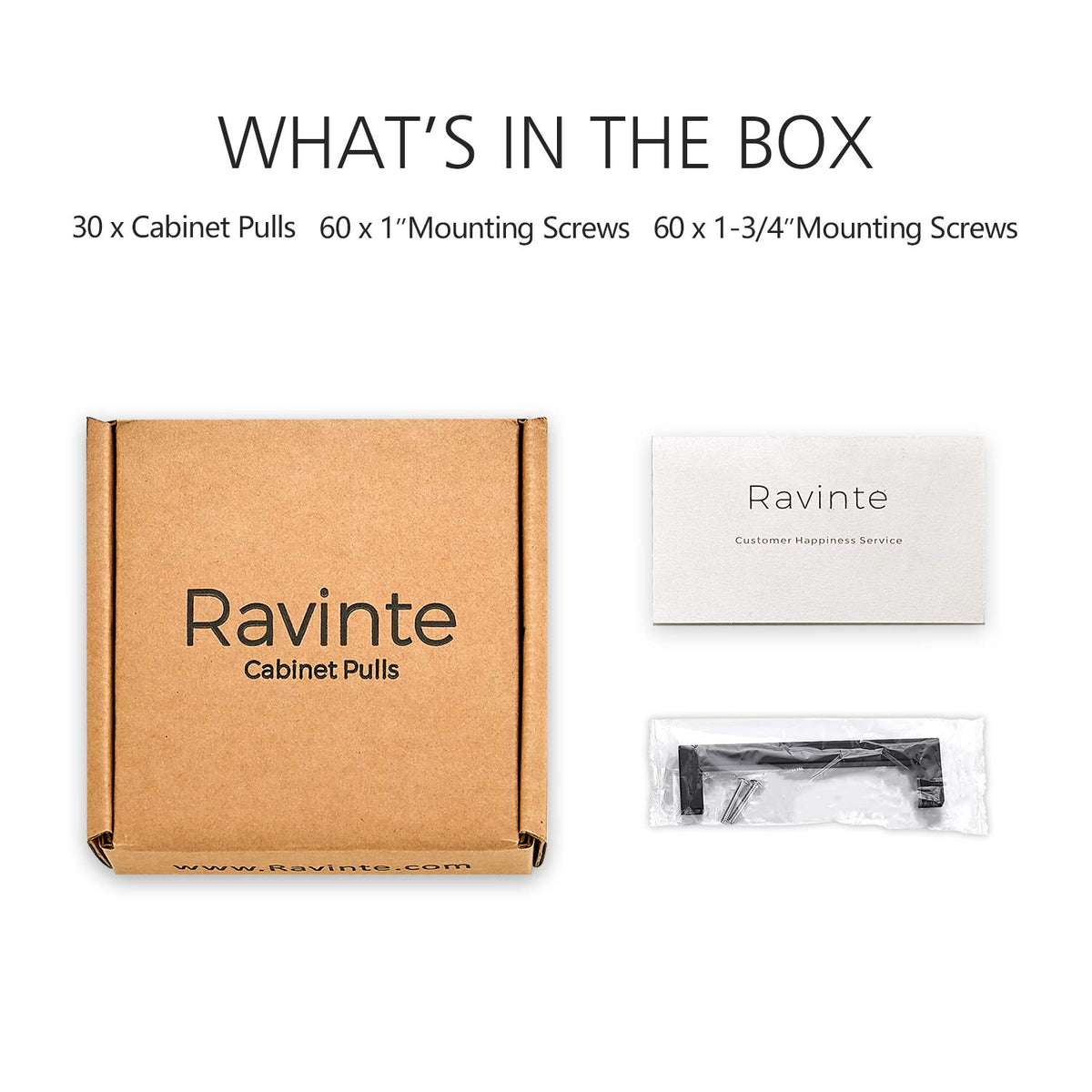 Durable Ravinte pulls designed for frequent use in busy kitchens.