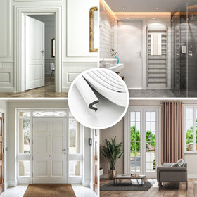 Resilient seal blocks dust, water, and reduces noise.