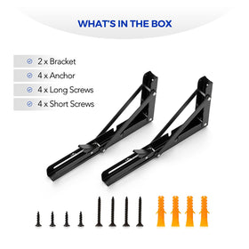 Ravinte easy installation brackets enable quick home projects.