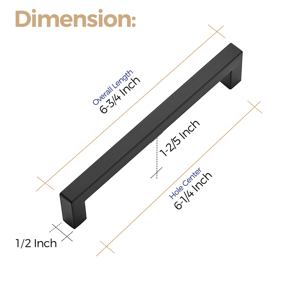 Ravinte euro-style cabinet handle in matte black complements contemporary interiors
