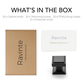 Ravinte farmhouse-modern square knob complements traditional and contemporary spaces