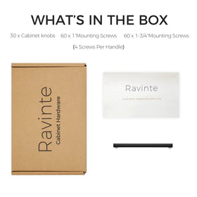 Ravinte fingerprint-resistant hardware close-up for tidy cabinets.
