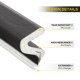 Ravinte foam seal may help reduce interior noise.