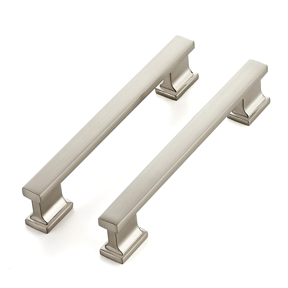 Ravinte Hardware 10-pack brushed nickel cabinet pulls ideal for quick kitchen refresh