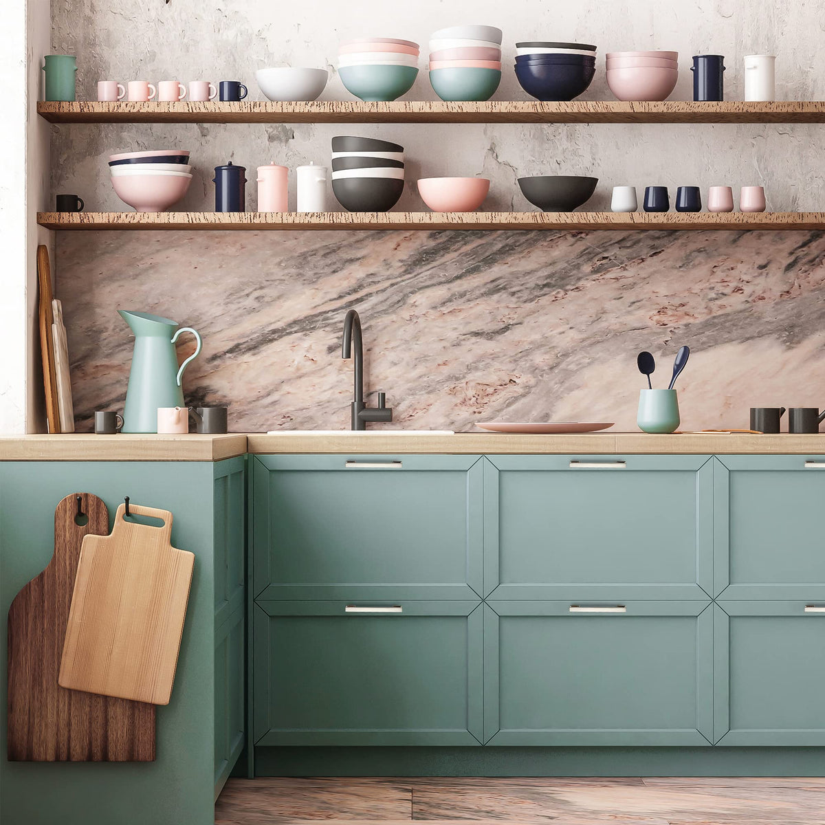 Ravinte Hardware cabinet pulls mounted on a kitchen cabinet for real-world use