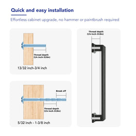 Screws included with Ravinte cabinet pulls for quick install