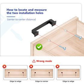 Installation steps for Ravinte kitchen cabinet pulls