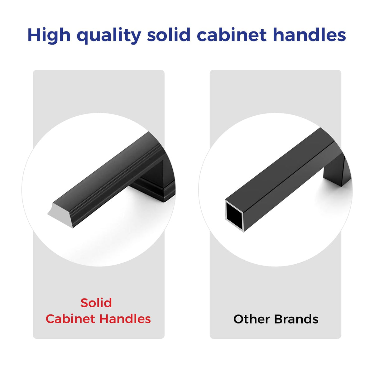 Zinc alloy Ravinte pull showing solid construction