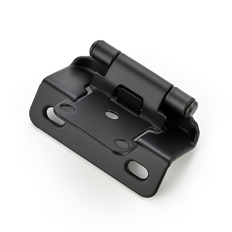 Ravinte hinges in matte black with half-wrap design for durable, seamless cabinet doors.