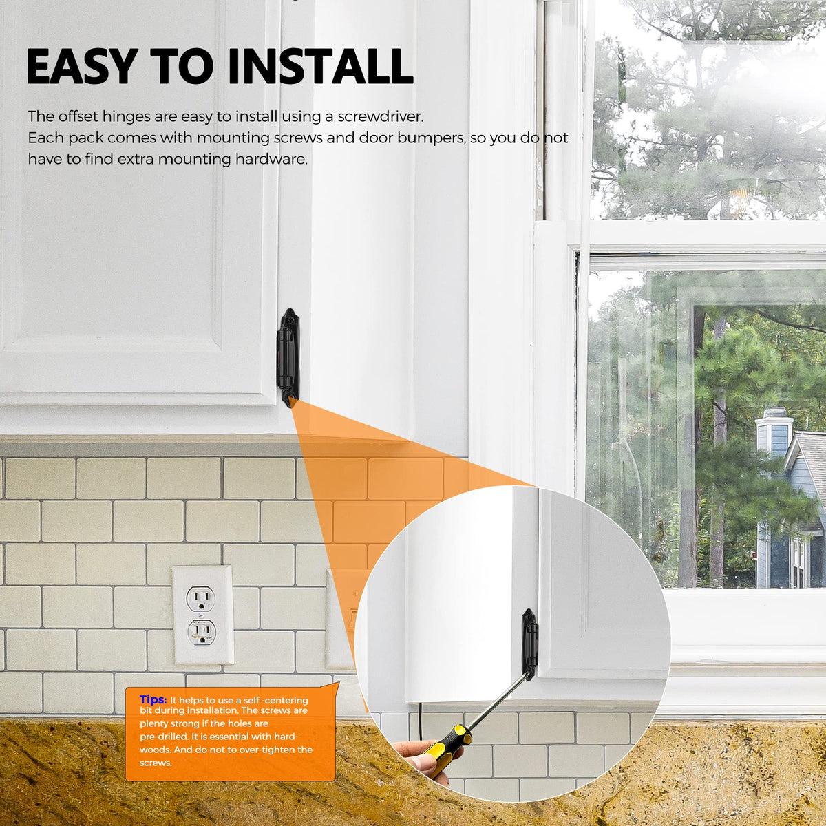 Ravinte kitchen cabinet hinge ideal for kitchen or bathroom cabinets