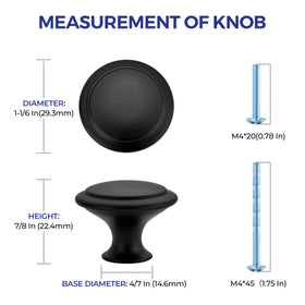 Ravinte kitchen cabinet knobs in matte black set for updated spaces