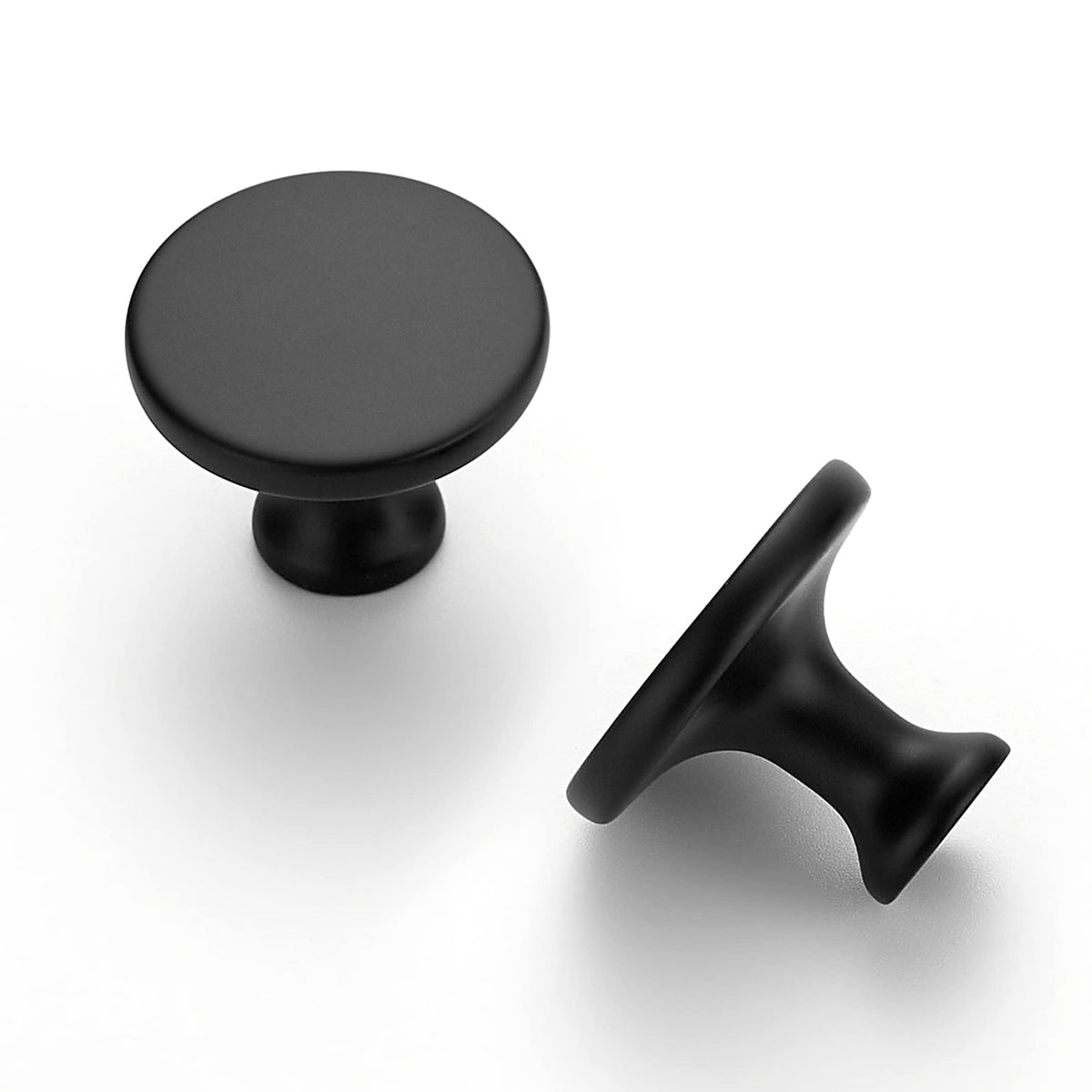 Ravinte kitchen cabinet pulls in matte black offer cohesive styling.