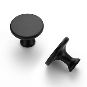 Ravinte kitchen cabinet pulls in matte black offer cohesive styling.