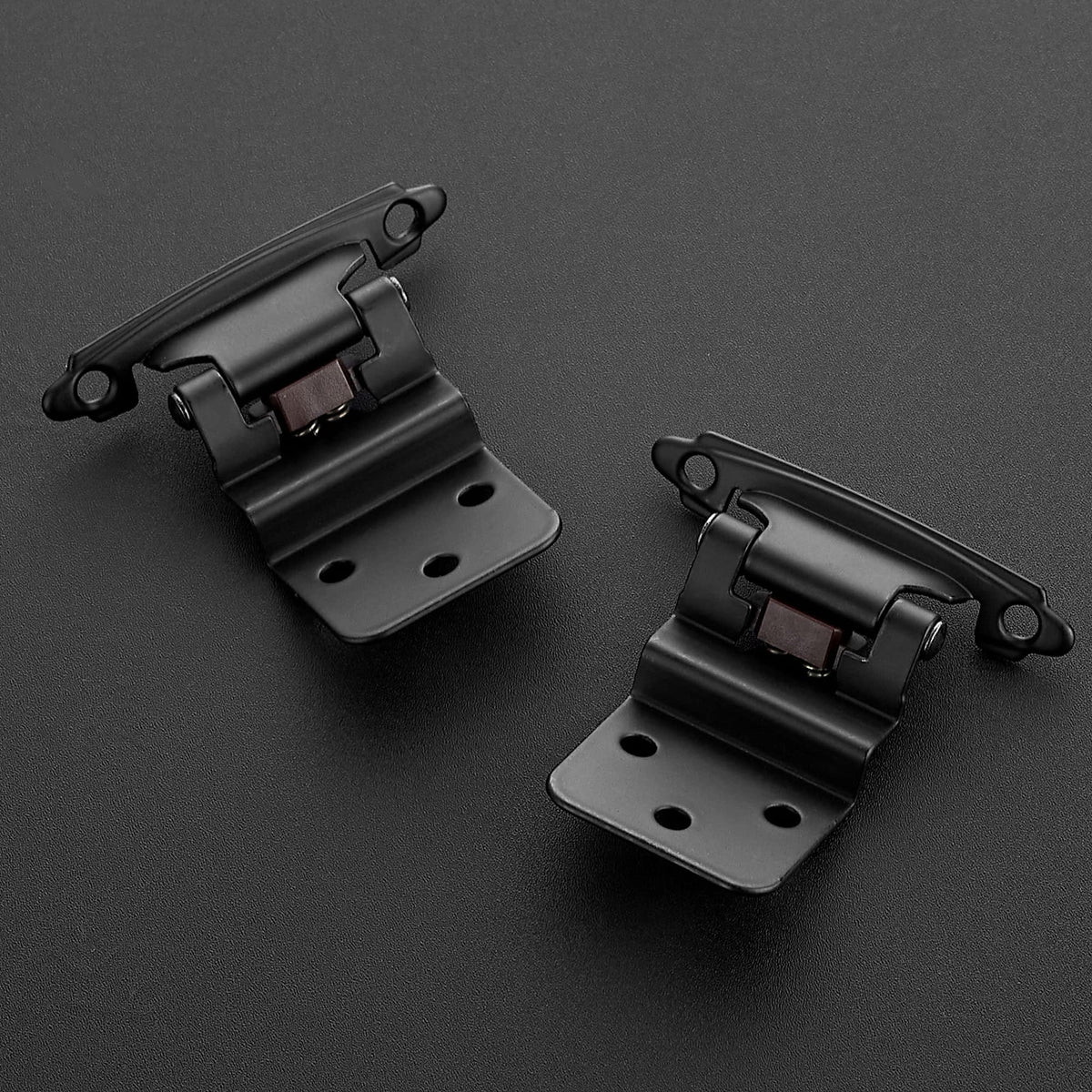 Ravinte matte black cabinet hinge adds style and quiet performance