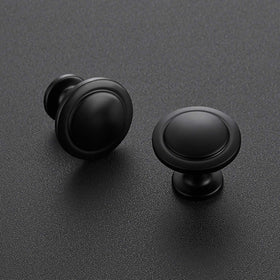 Ravinte matte black door pull 1-1/4 inch ensures smooth drawer operation