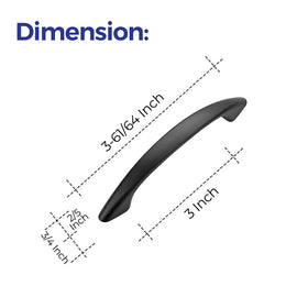 Ravinte matte-black drawer pull set displayed on a line of kitchen cabinets.