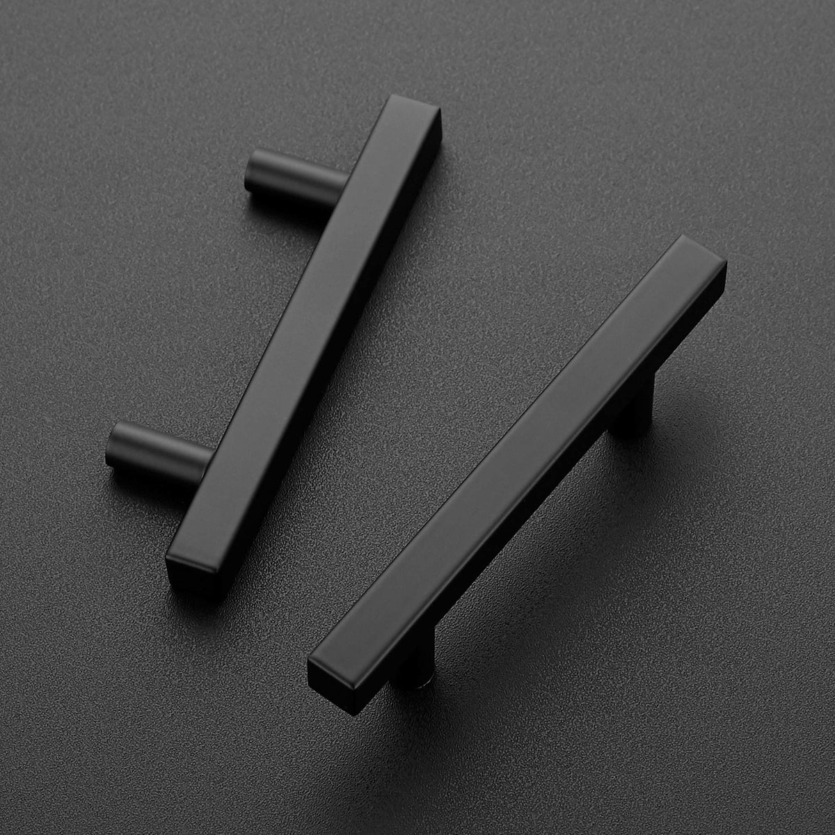 Ravinte matte-black stainless steel pull handle close-up highlighting durable finish