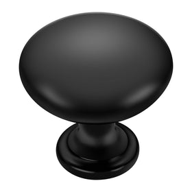 Ravinte matte black zinc drawer knobs closeup, stylish upgrade for any cabinet.