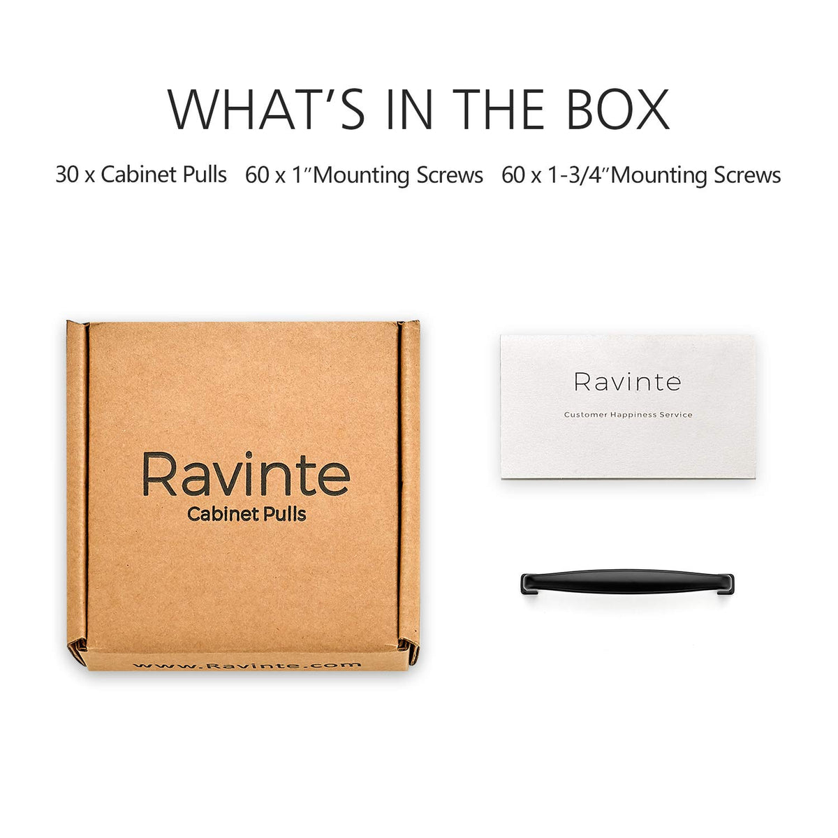 Ravinte metal cabinet pulls matte black resist wear in daily use