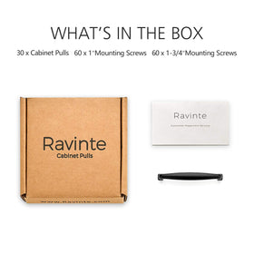 Ravinte metal cabinet pulls matte black resist wear in daily use