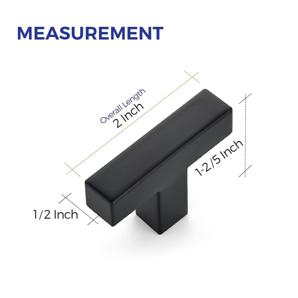 Ravinte modern kitchen cabinet hardware with square design.