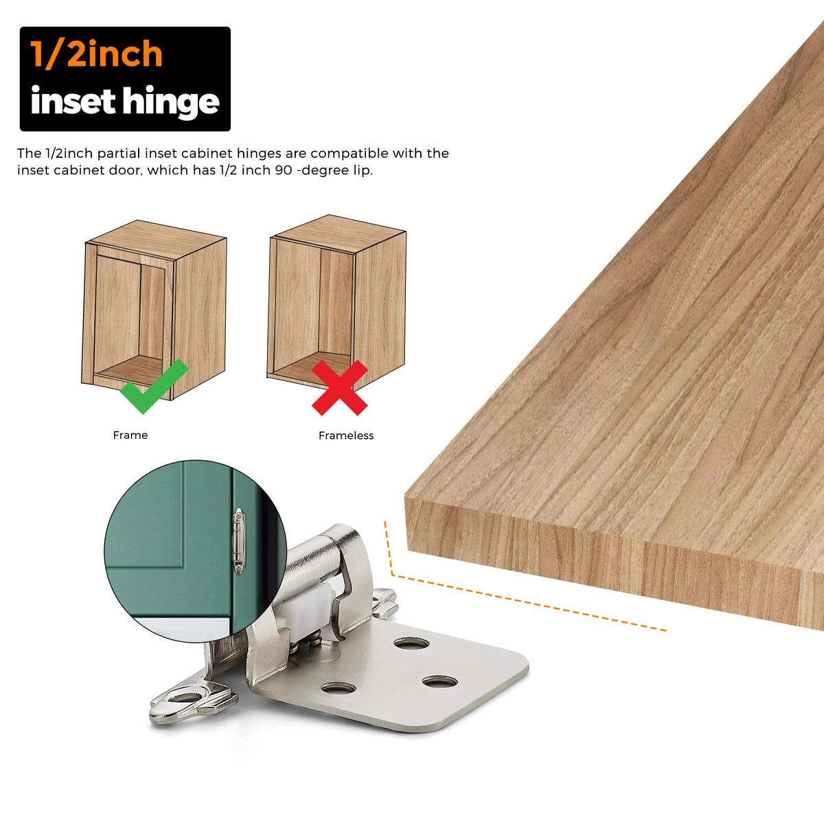 Ravinte quiet-close cabinet doors reduce noise during daily use.