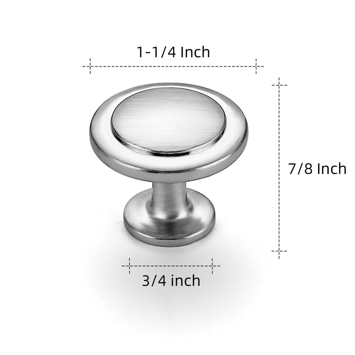 Ravinte round drawer pull in brushed nickel for easy daily use