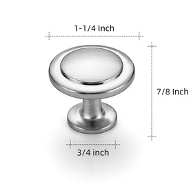 Ravinte round drawer pull in brushed nickel for easy daily use