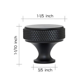 Ravinte round knob base detail shows secure deep-hole threading