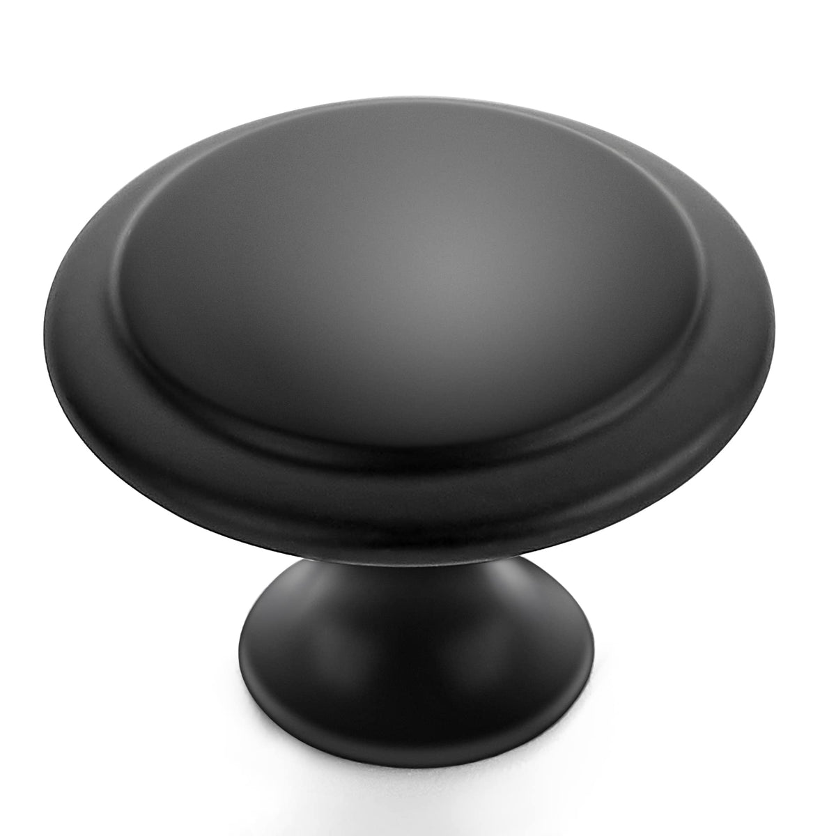 Ravinte round knob in matte black upgrade for kitchen cabinets