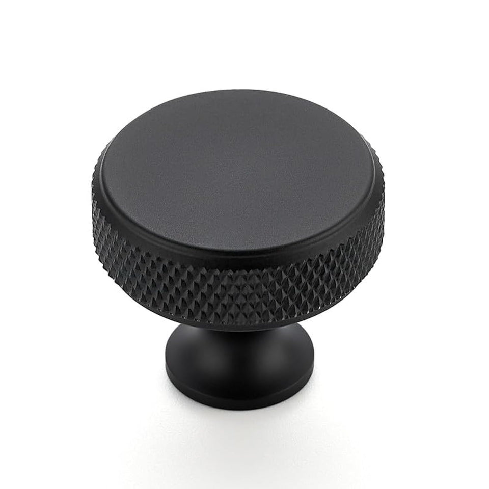 Ravinte round knobs knurled close-up with durable textured grip