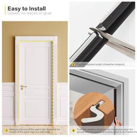 Ravinte foam seal blocks dust and water from entering the room.