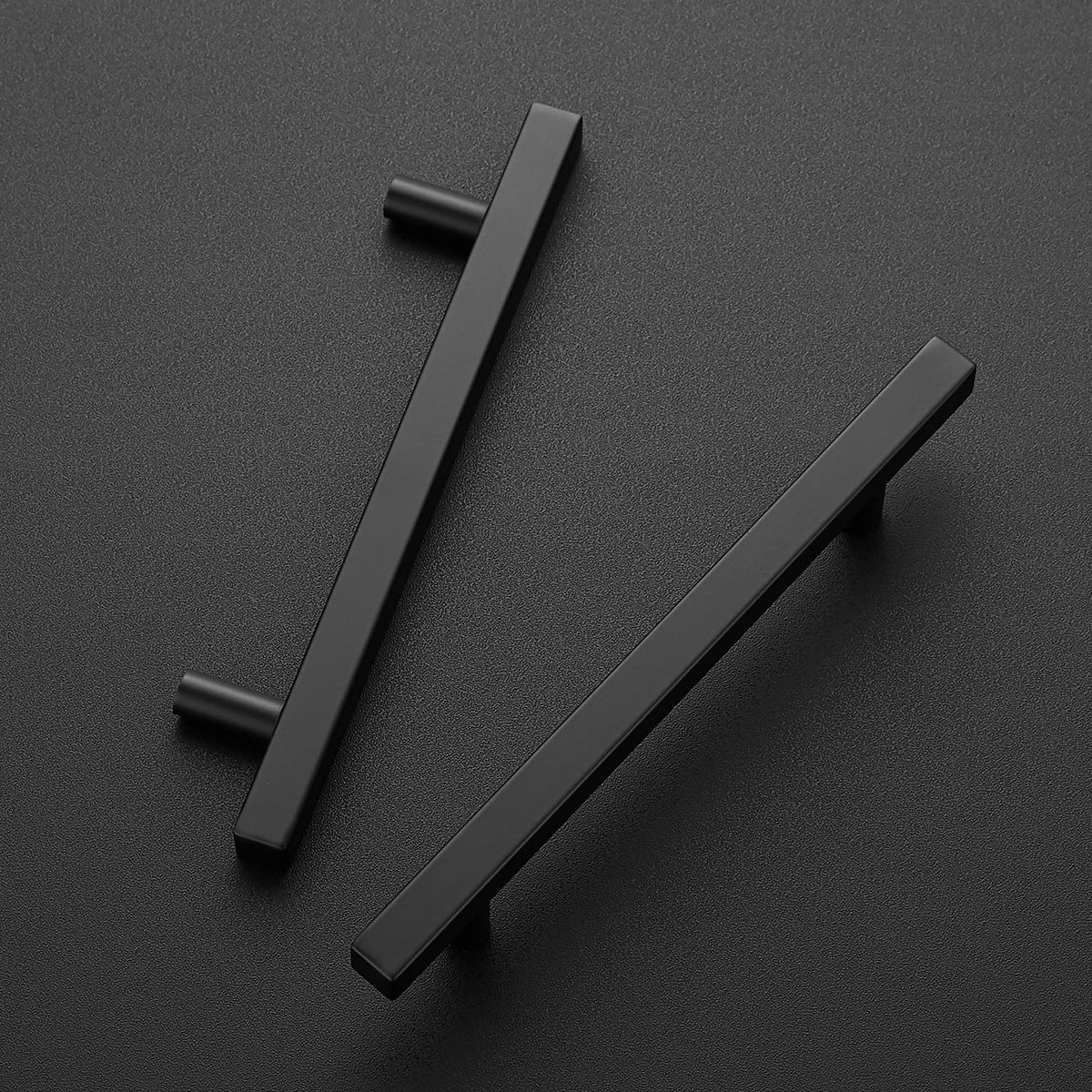 Ravinte square cabinet pulls with 7-3/8-inch length enhance drawer front grip.