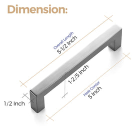 Ravinte stainless steel cabinet hardware with brushed detail for modern style.