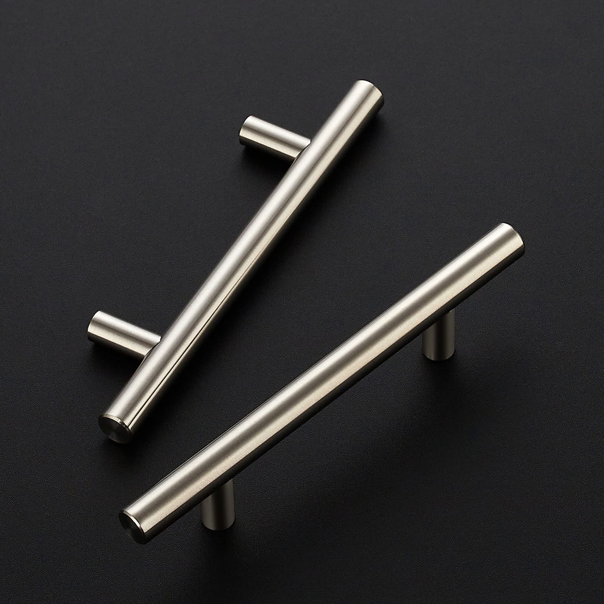 Ravinte stainless steel cabinet pulls with brushed nickel finish resist fingerprints