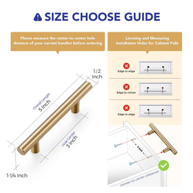 Stainless steel Ravinte pulls in champagne bronze finish for durable kitchen and bathroom upgrade.