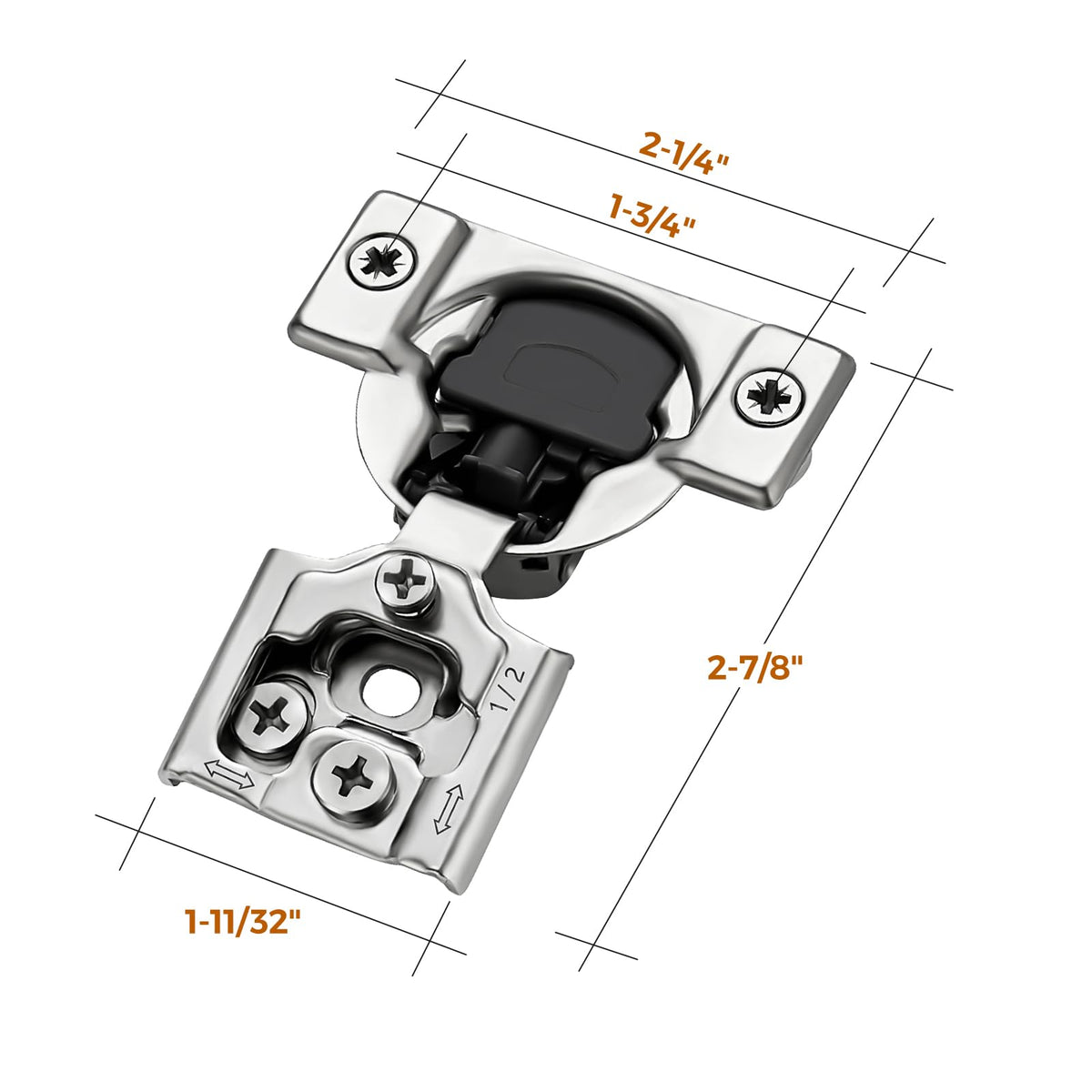 Sturdy Ravinte stainless steel hinge with durable construction.