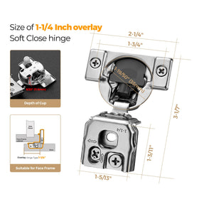 Ravinte three-way adjustable hinge for precise door alignment